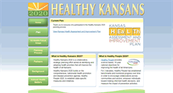 Desktop Screenshot of healthykansans2020.com