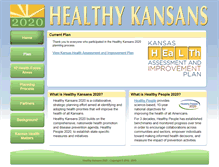 Tablet Screenshot of healthykansans2020.com